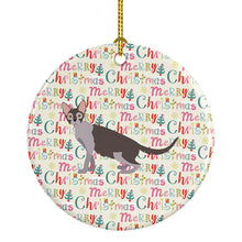 Load image into Gallery viewer, Lykoi #2 Cat Christmas Ceramic Ornament