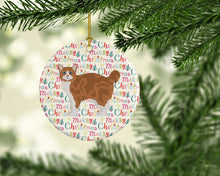 Load image into Gallery viewer, Manx #2 Cat Christmas Ceramic Ornament