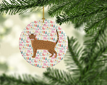 Load image into Gallery viewer, Ocicat Cat Christmas Ceramic Ornament