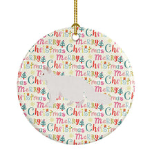 Load image into Gallery viewer, Oregon Rex #2 Cat Christmas Ceramic Ornament