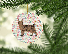 Load image into Gallery viewer, Pixie Bob #1 Cat Christmas Ceramic Ornament