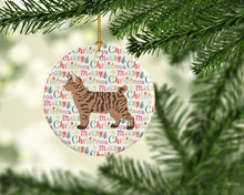 Load image into Gallery viewer, Pixie Bob #2 Cat Christmas Ceramic Ornament