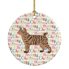 Load image into Gallery viewer, Pixie Bob #2 Cat Christmas Ceramic Ornament