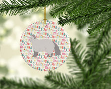 Load image into Gallery viewer, Selkirk Rex #2 Cat Christmas Ceramic Ornament