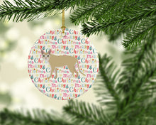 Load image into Gallery viewer, Singapura Cat Christmas Ceramic Ornament
