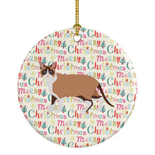 Load image into Gallery viewer, Snowshoe Cat Christmas Ceramic Ornament