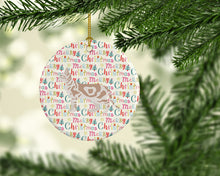 Load image into Gallery viewer, Sokoke #2 Cat Christmas Ceramic Ornament