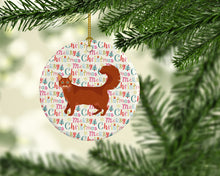 Load image into Gallery viewer, Somali Cat Christmas Ceramic Ornament