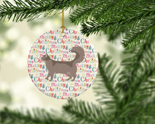 Load image into Gallery viewer, Somali #2 Cat Christmas Ceramic Ornament
