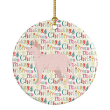 Load image into Gallery viewer, Sphynx Cat Christmas Ceramic Ornament