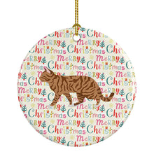 Load image into Gallery viewer, Toyger Cat Christmas Ceramic Ornament