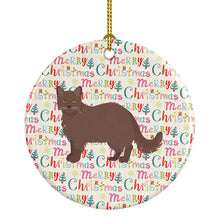 Load image into Gallery viewer, York Chocolate #1 Cat Christmas Ceramic Ornament