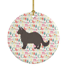 Load image into Gallery viewer, York Chocolate #2 Cat Christmas Ceramic Ornament