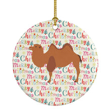 Load image into Gallery viewer, Bactrian Camel Christmas Ceramic Ornament