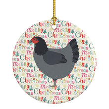 Load image into Gallery viewer, Jersey Giant Chicken Christmas Ceramic Ornament