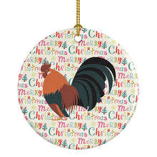 Load image into Gallery viewer, Dutch Bantam Chicken Christmas Ceramic Ornament
