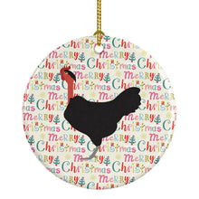 Load image into Gallery viewer, Naked Neck Chicken Christmas Ceramic Ornament