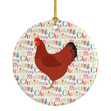 Load image into Gallery viewer, New Hampshire Red Chicken Christmas Ceramic Ornament
