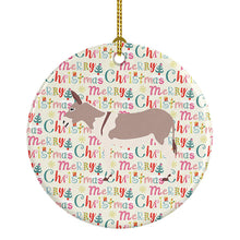 Load image into Gallery viewer, Australian Teamster Donkey Christmas Ceramic Ornament