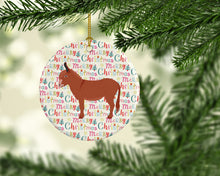 Load image into Gallery viewer, Irish Donkey Christmas Ceramic Ornament