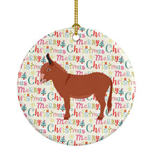 Load image into Gallery viewer, Irish Donkey Christmas Ceramic Ornament