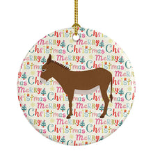Load image into Gallery viewer, Cotentin Donkey Christmas Ceramic Ornament