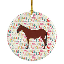 Load image into Gallery viewer, Hinny Horse Donkey Christmas Ceramic Ornament