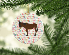 Load image into Gallery viewer, Zamorano-Leones Donkey Christmas Ceramic Ornament