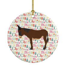 Load image into Gallery viewer, Zamorano-Leones Donkey Christmas Ceramic Ornament