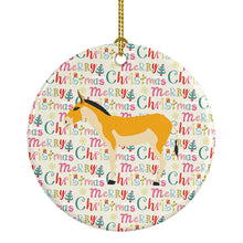 Load image into Gallery viewer, Turkmenian Kulan Donkey Christmas Ceramic Ornament