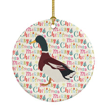 Load image into Gallery viewer, Rouen Duck Christmas Ceramic Ornament
