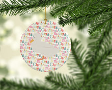 Load image into Gallery viewer, Crested Duck Christmas Ceramic Ornament