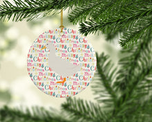 Load image into Gallery viewer, American Pekin Duck Christmas Ceramic Ornament