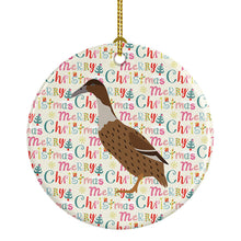 Load image into Gallery viewer, Dutch Hook Bill Duck Christmas Ceramic Ornament