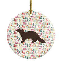 Load image into Gallery viewer, Sable Marten Christmas Ceramic Ornament