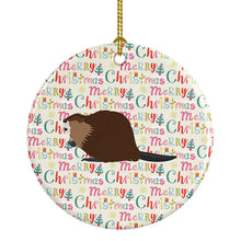 Load image into Gallery viewer, Eurasian Beaver Christmas Ceramic Ornament