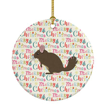 Load image into Gallery viewer, Chinchilla Christmas Ceramic Ornament