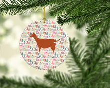 Load image into Gallery viewer, Toggenburger Goat Christmas Ceramic Ornament