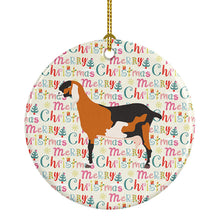 Load image into Gallery viewer, Anglo-nubian Nubian Goat Christmas Ceramic Ornament