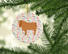 Load image into Gallery viewer, American Lamancha Goat Christmas Ceramic Ornament
