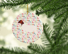 Load image into Gallery viewer, Boer Goat Christmas Ceramic Ornament