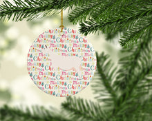 Load image into Gallery viewer, Saanen Goat Christmas Ceramic Ornament