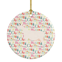 Load image into Gallery viewer, Saanen Goat Christmas Ceramic Ornament
