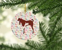 Load image into Gallery viewer, Jamnapari Goat Christmas Ceramic Ornament