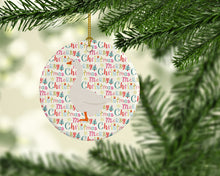 Load image into Gallery viewer, Embden Goose Christmas Ceramic Ornament