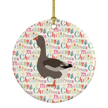 Load image into Gallery viewer, Toulouse Goose Christmas Ceramic Ornament