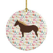 Load image into Gallery viewer, Percheron Horse Christmas Ceramic Ornament