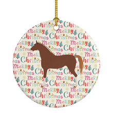 Load image into Gallery viewer, Hanoverian Horse Christmas Ceramic Ornament