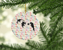 Load image into Gallery viewer, Cyldesdale Horse Christmas Ceramic Ornament