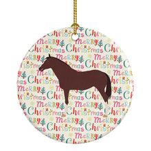 Load image into Gallery viewer, English Thoroughbred Horse Christmas Ceramic Ornament